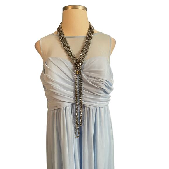 David's Bridal Evening Long Gown I Powder Blue I Size 20 - Picture 5 of 7